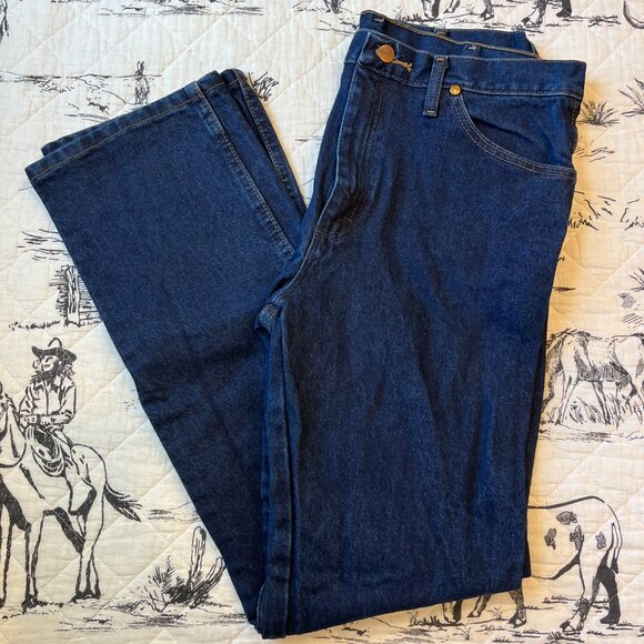 Wrangler Cowboy Cut - Slim Fit, Dark Wash | Size 34 / 32 - Picture 3 of 4